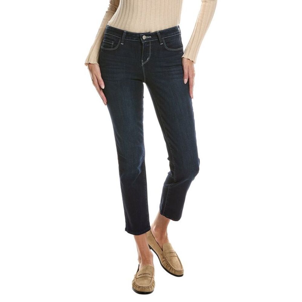L’Agence Womens  Mallis High-Rise Bow-Leg Jean